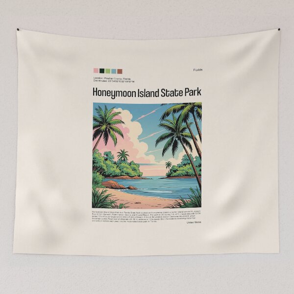 Item preview, Honeymoon Island State Park Poster (Florida), USA designed and sold by PinkandP.