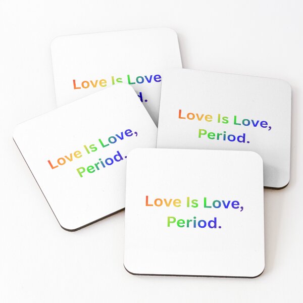 Item preview, Love Is Love, Period. - Rainbow Text designed and sold by Prideful-Koala.