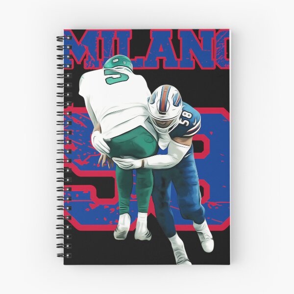 Item preview, Milano Linebacker Number 58 Football Tackle Action designed and sold by TheoMosciski.