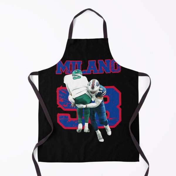 Artikelvorschau, Milano Linebacker Nummer 58 Football Tackle Action entworfen und verkauft von TheoMosciski.