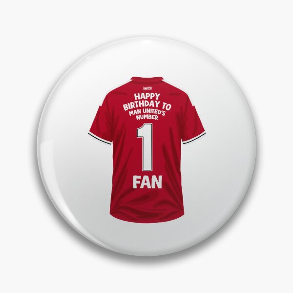 Item preview, Man United Number One Fan Football Birthday Design designed and sold by The Home Of Pink Peach.