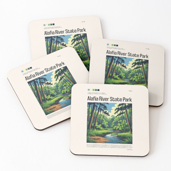 Item preview, Alafia River State Park Poster (Florida), USA designed and sold by PinkandP.