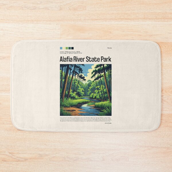 Item preview, Alafia River State Park Poster (Florida), USA designed and sold by PinkandP.