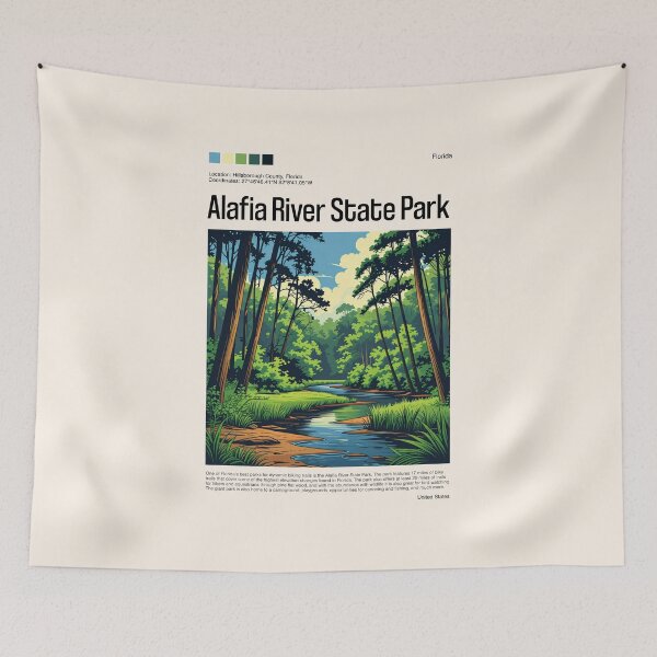 Item preview, Alafia River State Park Poster (Florida), USA designed and sold by PinkandP.