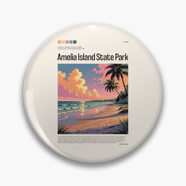Item preview, Amelia Island State Park Poster (Florida), USA designed and sold by PinkandP.
