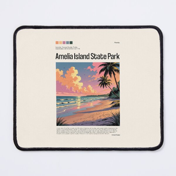 Item preview, Amelia Island State Park Poster (Florida), USA designed and sold by PinkandP.