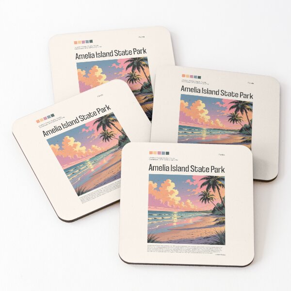Item preview, Amelia Island State Park Poster (Florida), USA designed and sold by PinkandP.