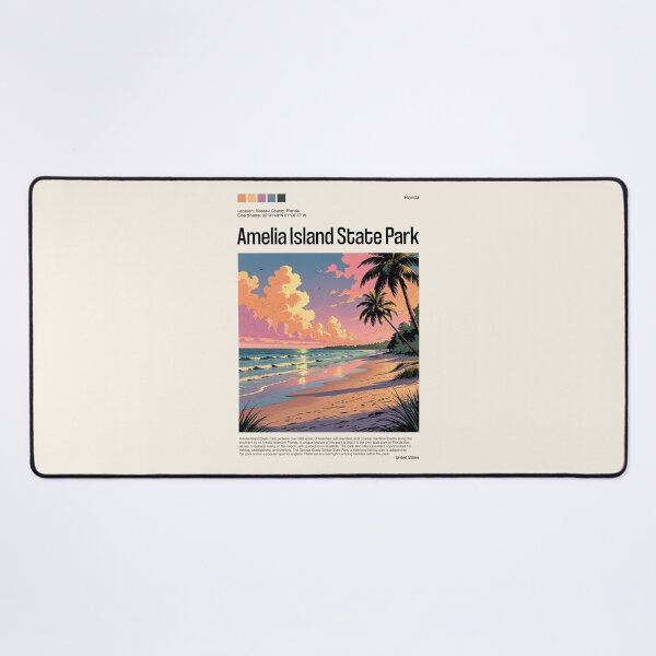 Item preview, Amelia Island State Park Poster (Florida), USA designed and sold by PinkandP.