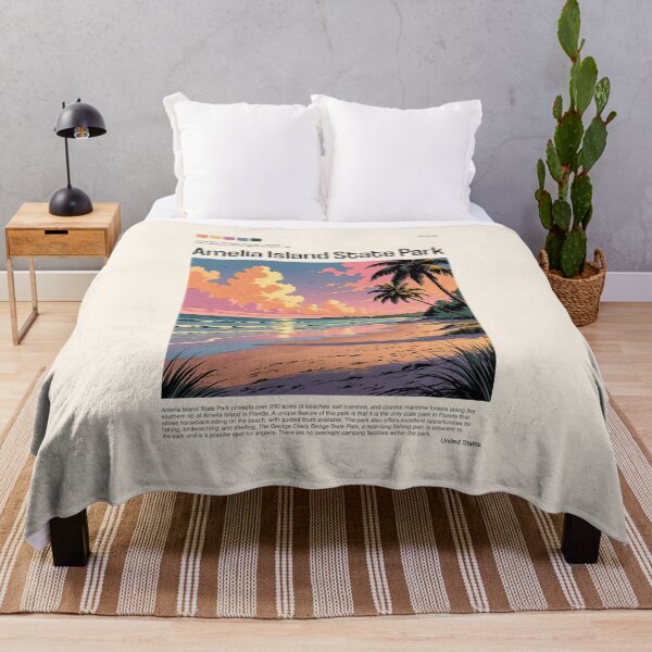 Item preview, Amelia Island State Park Poster (Florida), USA designed and sold by PinkandP.