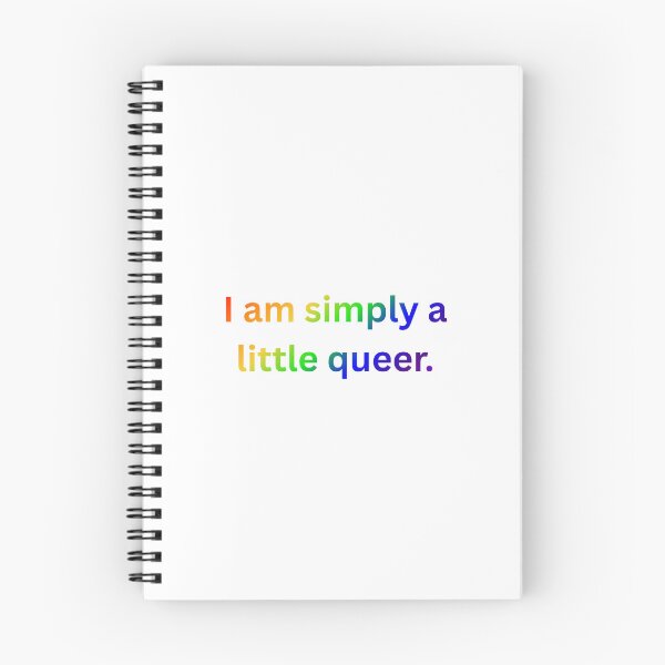 Item preview, I am simply a little queer. - Rainbow Text designed and sold by Prideful-Koala.