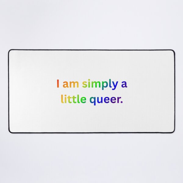 Item preview, I am simply a little queer. - Rainbow Text designed and sold by Prideful-Koala.