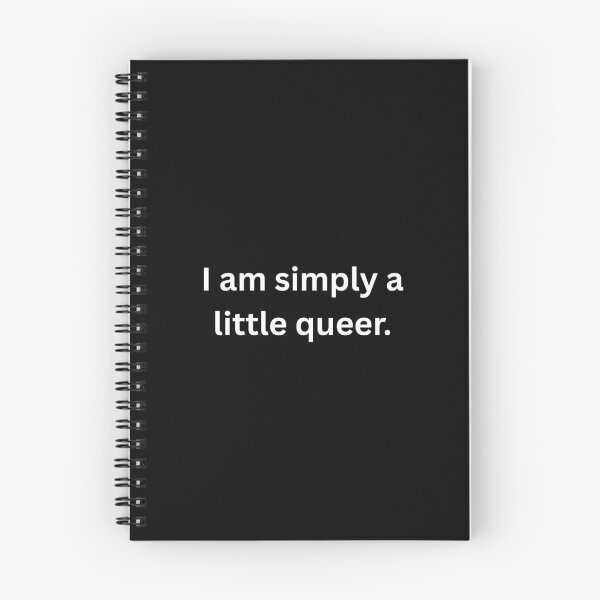 Item preview, I am simply a little queer. - White Text designed and sold by Prideful-Koala.
