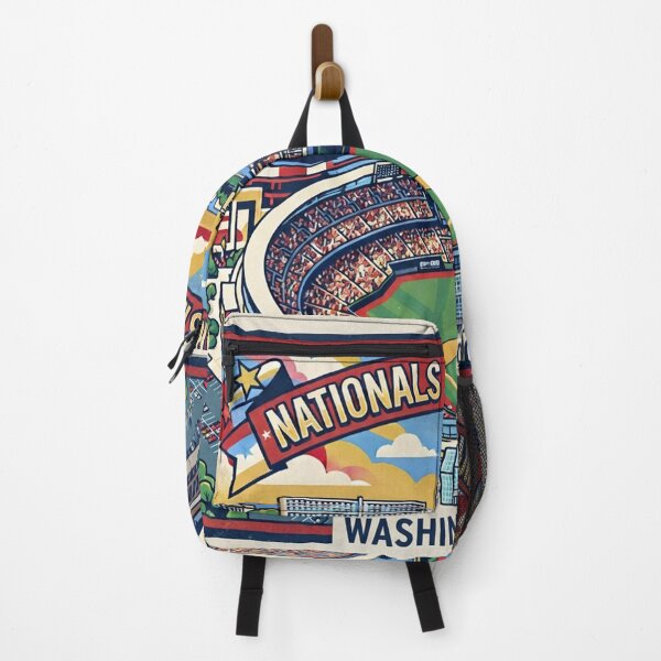 Item preview, Nationals Park Stadium Retro Art Poster - David Hockney Style Square Print designed and sold by subjectivityxx.