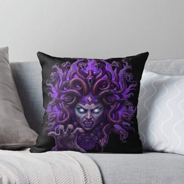 Item preview, Medusa Fire Hair Cold Dark Purple designed and sold by AbbottDesigns.