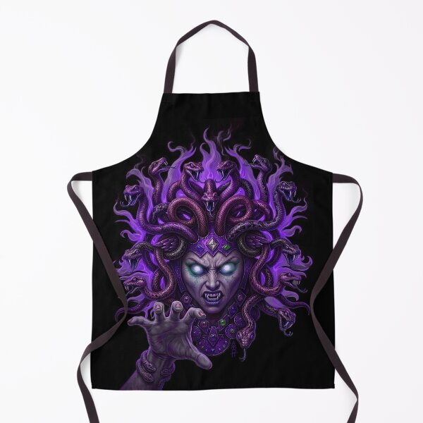 Item preview, Medusa Fire Hair Cold Dark Purple designed and sold by AbbottDesigns.