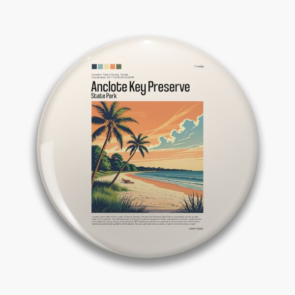 Item preview, Anclote Key Preserve State Park Poster (Florida), USA designed and sold by PinkandP.
