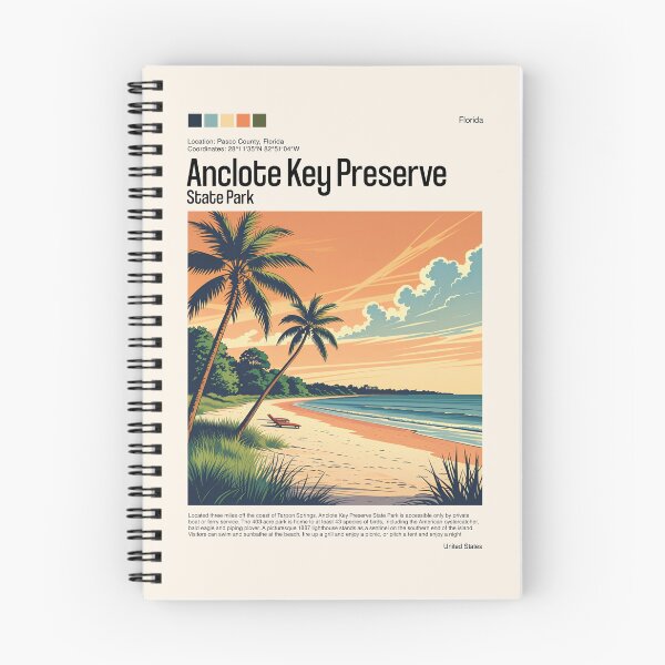 Item preview, Anclote Key Preserve State Park Poster (Florida), USA designed and sold by PinkandP.