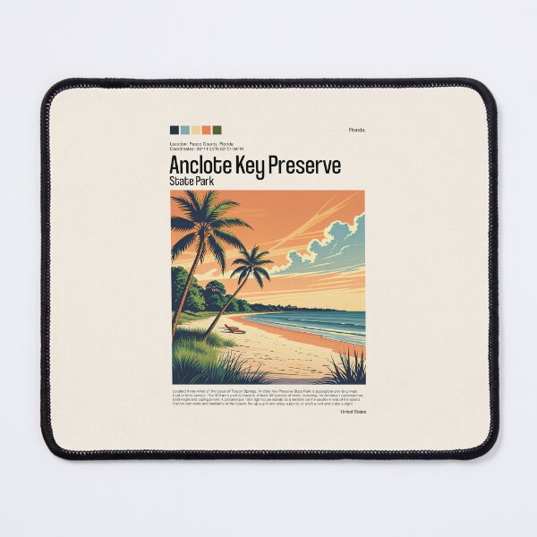 Item preview, Anclote Key Preserve State Park Poster (Florida), USA designed and sold by PinkandP.