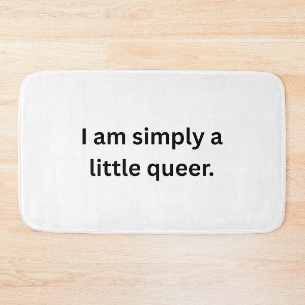 Item preview, I am simply a little queer. - Black Text designed and sold by Prideful-Koala.