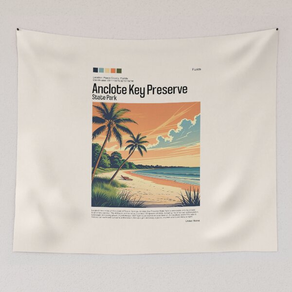 Item preview, Anclote Key Preserve State Park Poster (Florida), USA designed and sold by PinkandP.