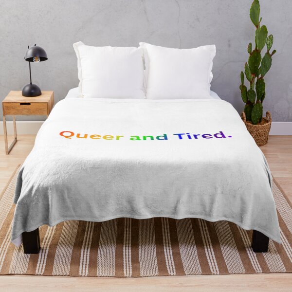 Item preview, Queer and Tired. - Rainbow Text designed and sold by Prideful-Koala.