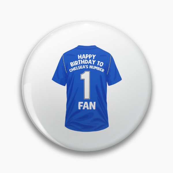Item preview, Chelsea Number One Fan Football Birthday Design designed and sold by The Home Of Pink Peach.