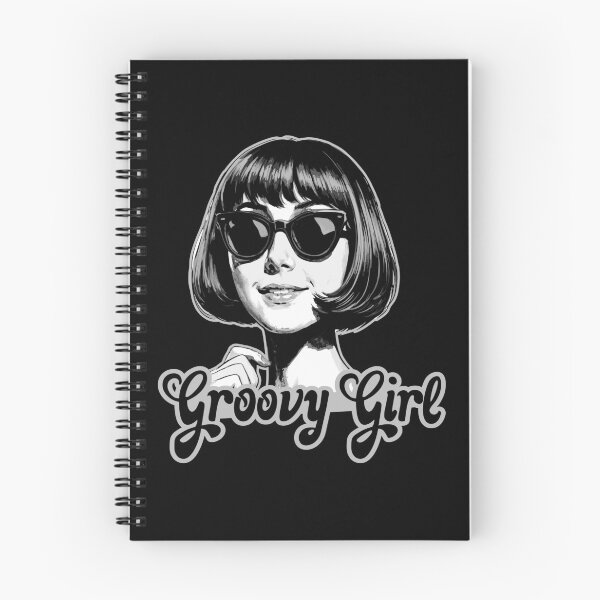 Item preview, Groovy Girl – Retro 60s Mod Woman Black & White Design designed and sold by THROUGH-LIFE.