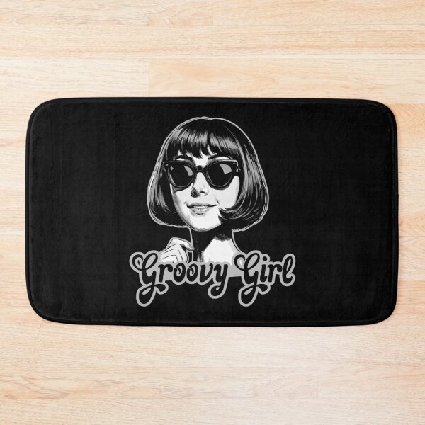 Item preview, Groovy Girl – Retro 60s Mod Woman Black & White Design designed and sold by THROUGH-LIFE.