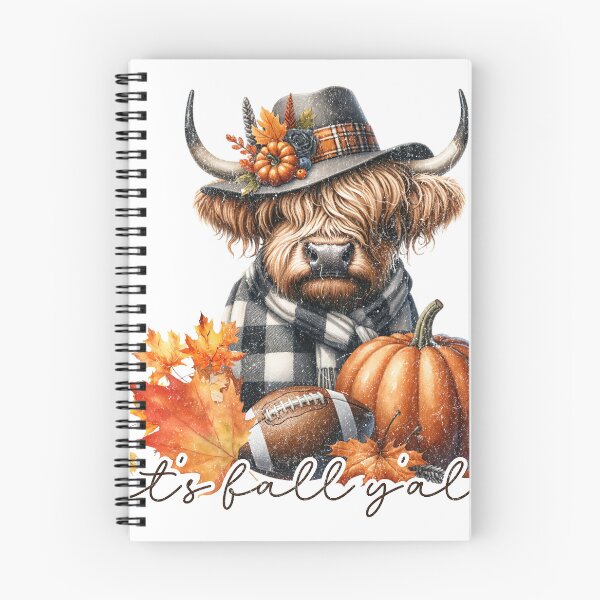 Item preview,  Autumn Highland Cow with Pumpkin & Football – It’s Fall Y’all designed and sold by NotasCreativa.