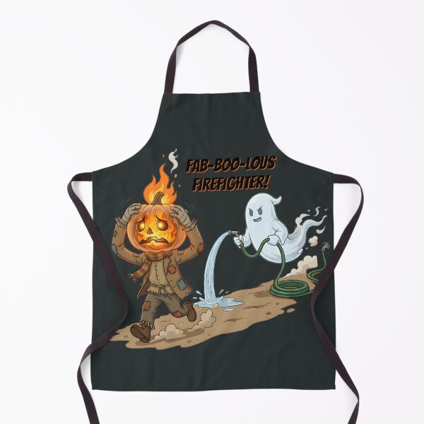 Item preview, Fab-BOO-lous Firefighter Ghost - Scarecrow | Halloween designed and sold by GuildedWordGraphics.