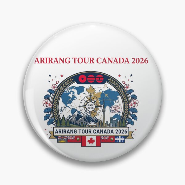 Item preview, BTS ARIRANG Tour Canada 2026 Inspired K-Pop Travel Design designed and sold by Palette & Hue.