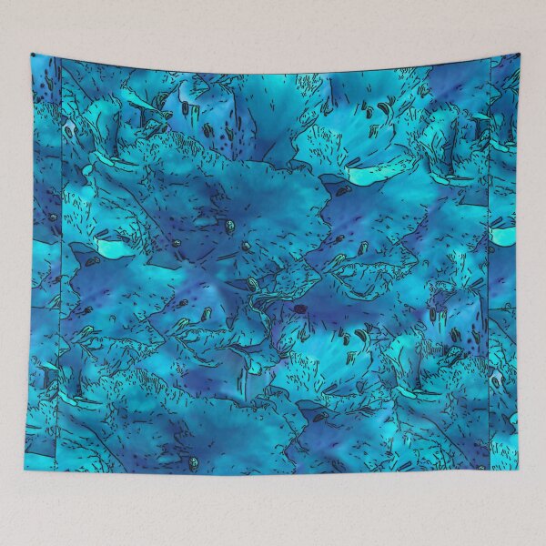 Item preview, Blue Azalea Pattern, Abstract designed and sold by Brightside-art.