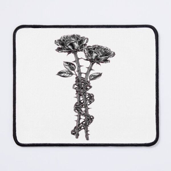 Item preview, Barbed Wire Black Roses Gothic Tattoo. designed and sold by BaddieNz.