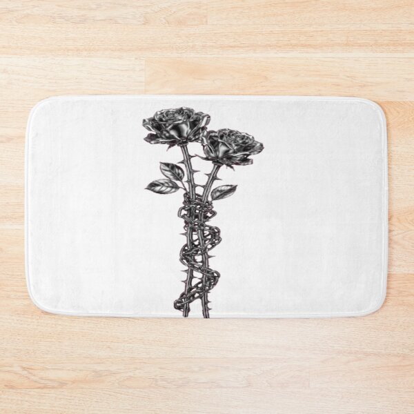 Item preview, Barbed Wire Black Roses Gothic Tattoo. designed and sold by BaddieNz.