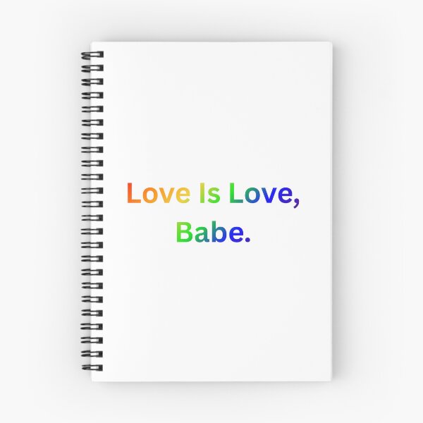 Item preview, Love Is Love, Babe. - Rainbow Text designed and sold by Prideful-Koala.