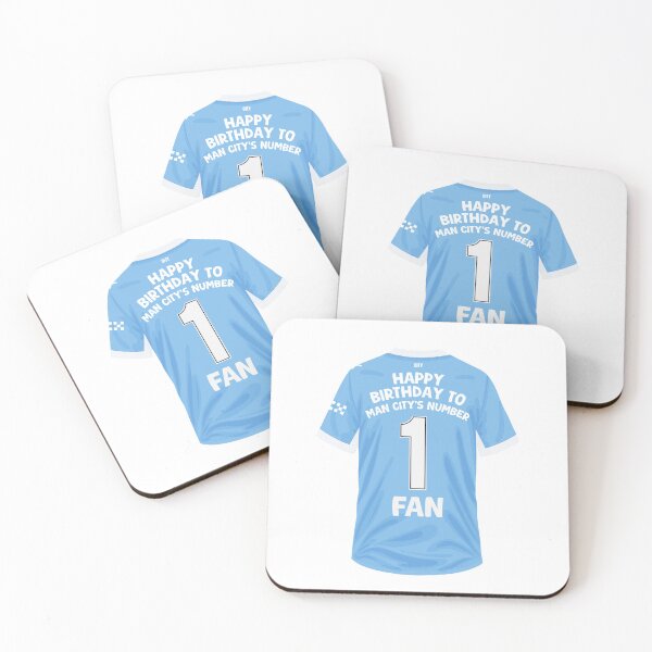 Item preview, Man City Number One Fan Football Birthday Design designed and sold by The Home Of Pink Peach.