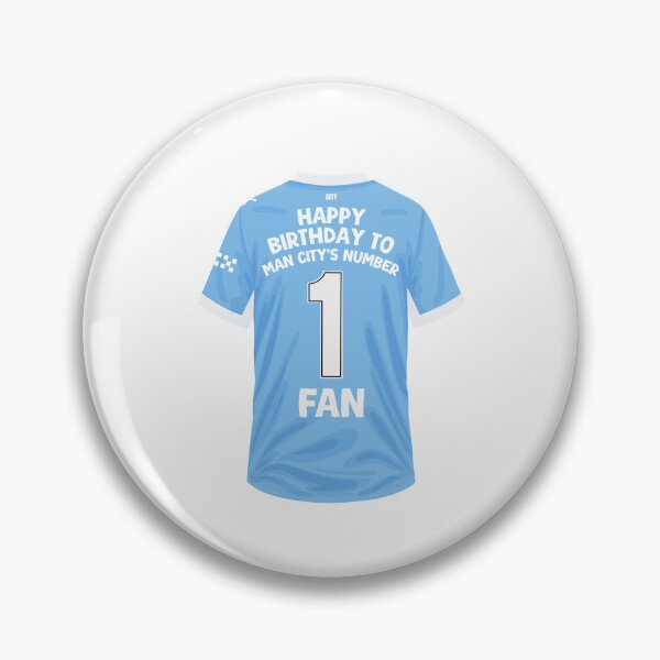 Item preview, Man City Number One Fan Football Birthday Design designed and sold by The Home Of Pink Peach.