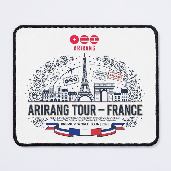 Item preview, BTS ARIRANG Tour France 2026 Inspired Paris World Tour Design designed and sold by Palette & Hue.