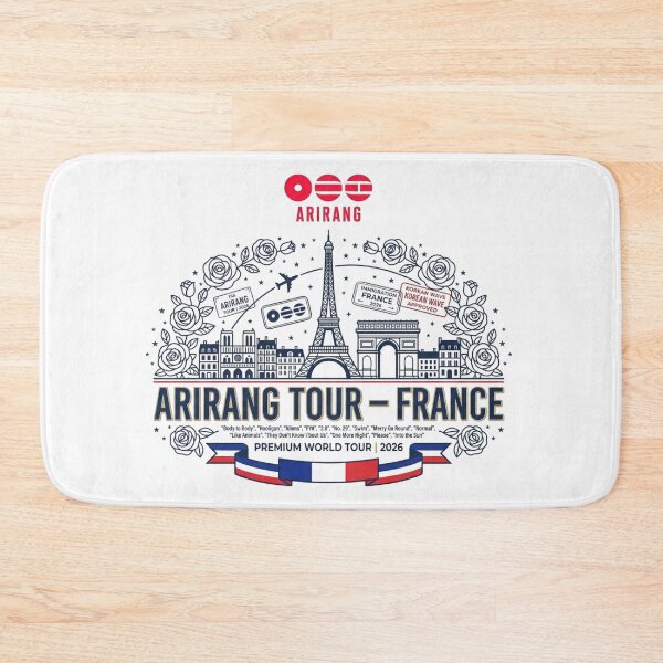 Item preview, BTS ARIRANG Tour France 2026 Inspired Paris World Tour Design designed and sold by Palette & Hue.