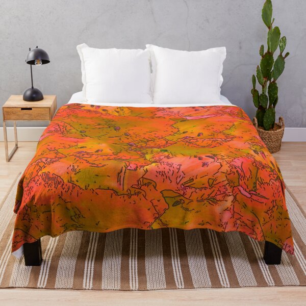 Item preview, Orange and Yellow Azalea Pattern, Abstract designed and sold by Brightside-art.