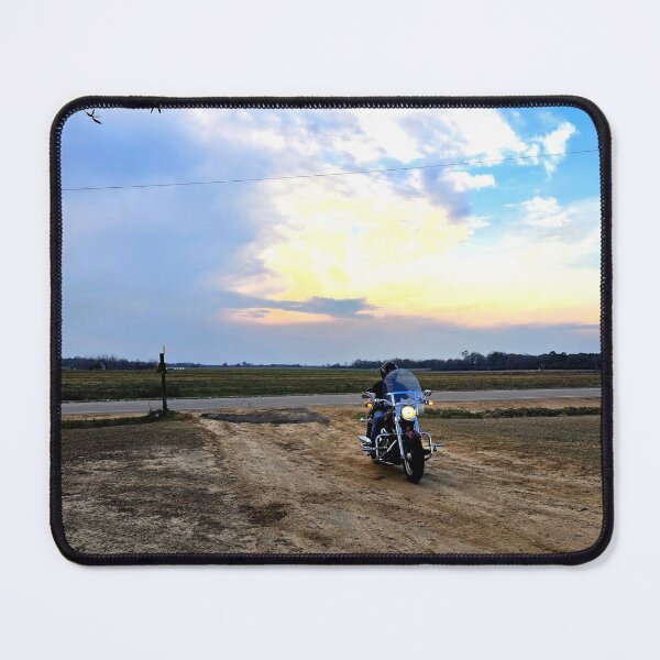 Item preview, Motorcyclist Approaching at Sunset designed and sold by Stacey's unpromised.