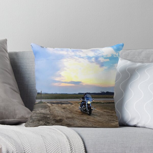 Item preview, Motorcyclist Approaching at Sunset designed and sold by Stacey's unpromised.