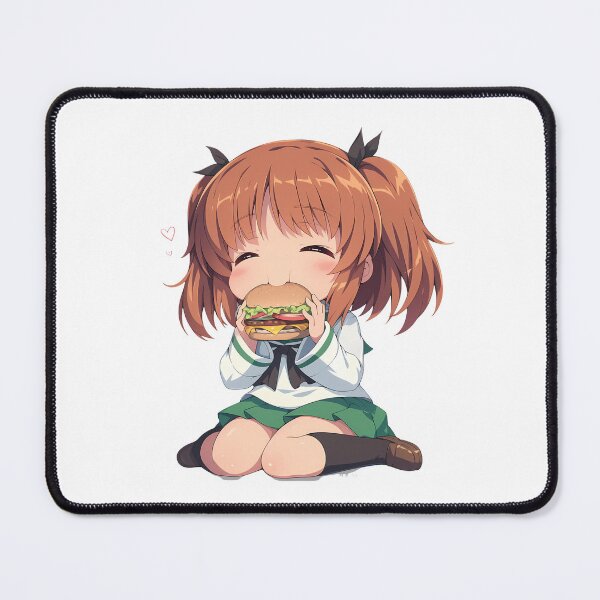 Item preview, Nishizumi Miho Girls und Panzer Chibi Burger Anime Girl Cheer designed and sold by Dashsopaner.