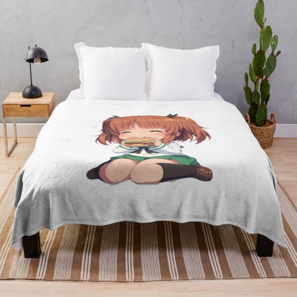 Item preview, Nishizumi Miho Girls und Panzer Chibi Burger Anime Girl Cheer designed and sold by Dashsopaner.