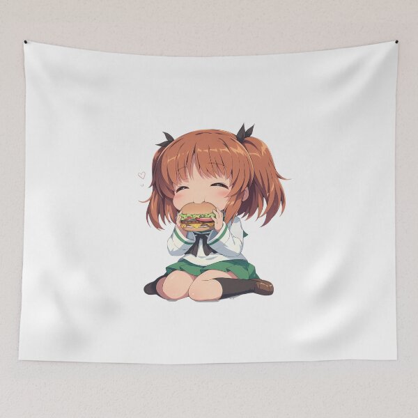 Item preview, Nishizumi Miho Girls und Panzer Chibi Burger Anime Girl Cheer designed and sold by Dashsopaner.