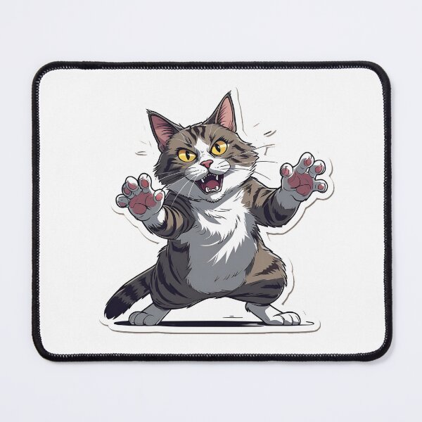 Item preview, Shocked Kitty | Funny Cat Reaction Meme for Cat Lovers designed and sold by decimalades.