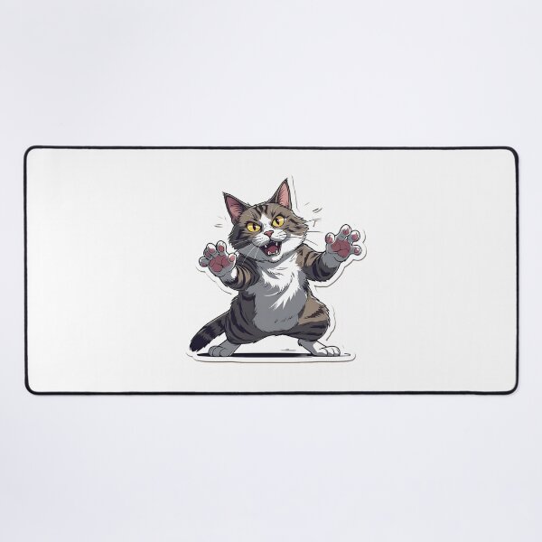 Item preview, Shocked Kitty | Funny Cat Reaction Meme for Cat Lovers designed and sold by decimalades.
