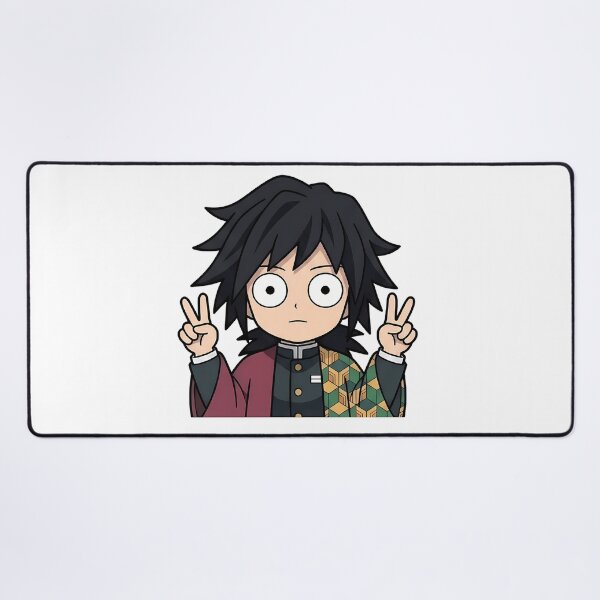 Item preview, Giyu Tomioka Demon Slayer Cute Double Peace Expression designed and sold by Dashsopaner.