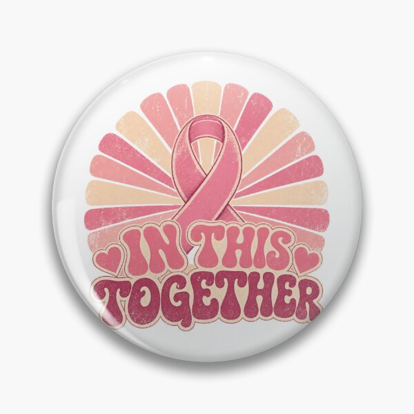 Item preview, In This Together - Retro Pink Ribbon Sunburst designed and sold by Heather Renees Designs.