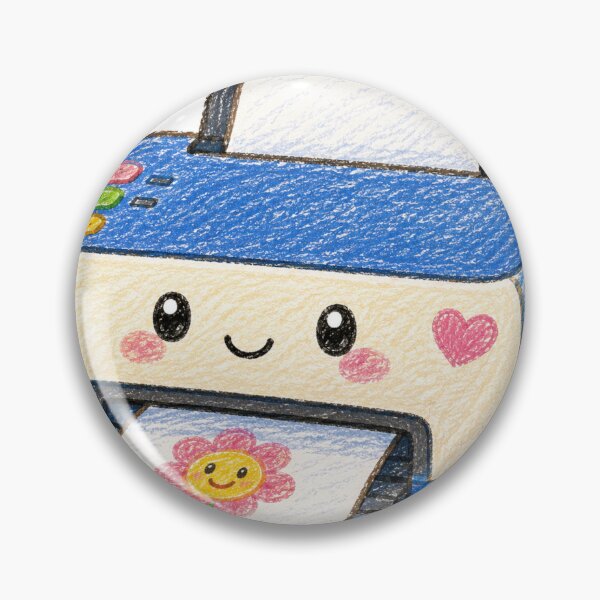 Item preview, Cute Kawaii Printer Hand Drawn Crayon Illustration designed and sold by Tav14.